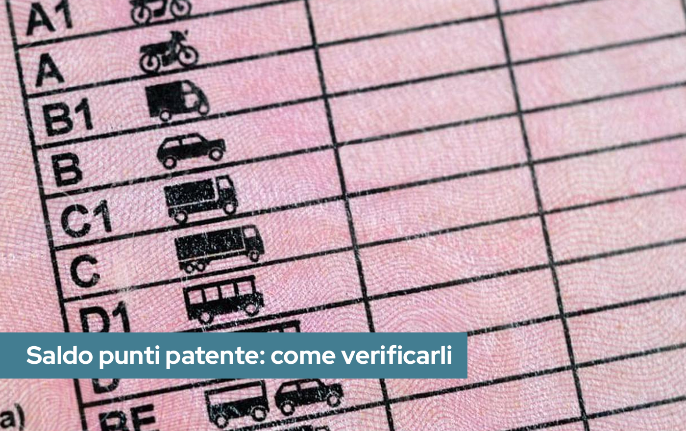 Come controllare il saldo punti della patente